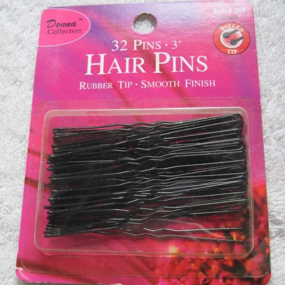 Invisible Metal Styling Hair Pins Donna Coated Standard Hold Pin Bronze Black